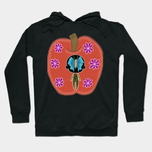 Manzana abstracta Hoodie